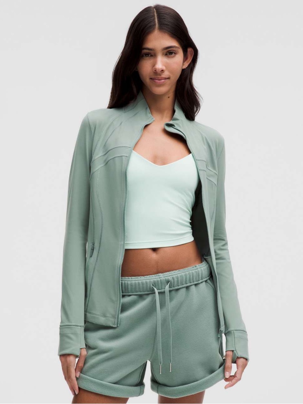 Lululemon Define Jacket in Crater Blue size 12